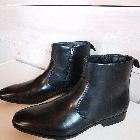 Men's New Alfani " Ashton Black"  Boots - 9M - Picture 4 of 9